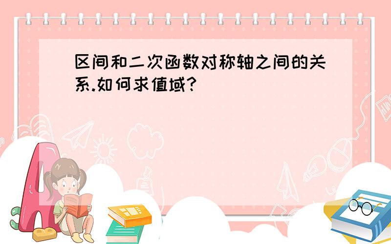 区间和二次函数对称轴之间的关系.如何求值域?