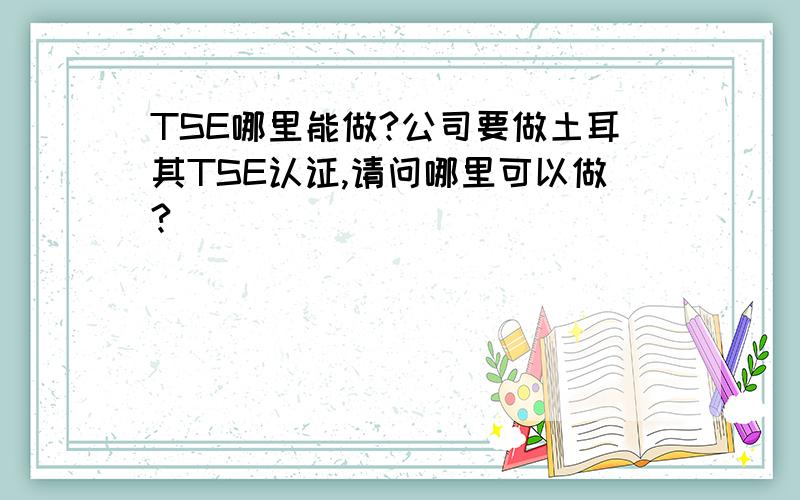 TSE哪里能做?公司要做土耳其TSE认证,请问哪里可以做?