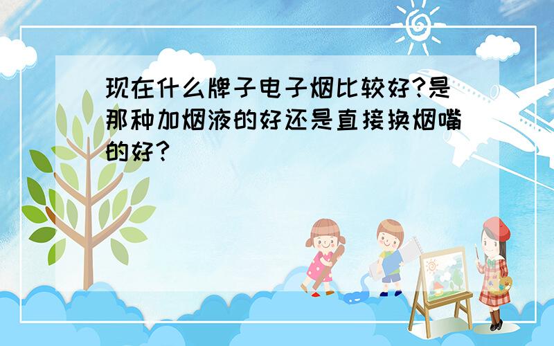 现在什么牌子电子烟比较好?是那种加烟液的好还是直接换烟嘴的好?