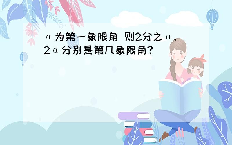 α为第一象限角 则2分之α,2α分别是第几象限角?