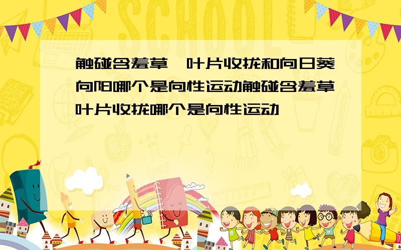 触碰含羞草,叶片收拢和向日葵向阳哪个是向性运动触碰含羞草叶片收拢哪个是向性运动