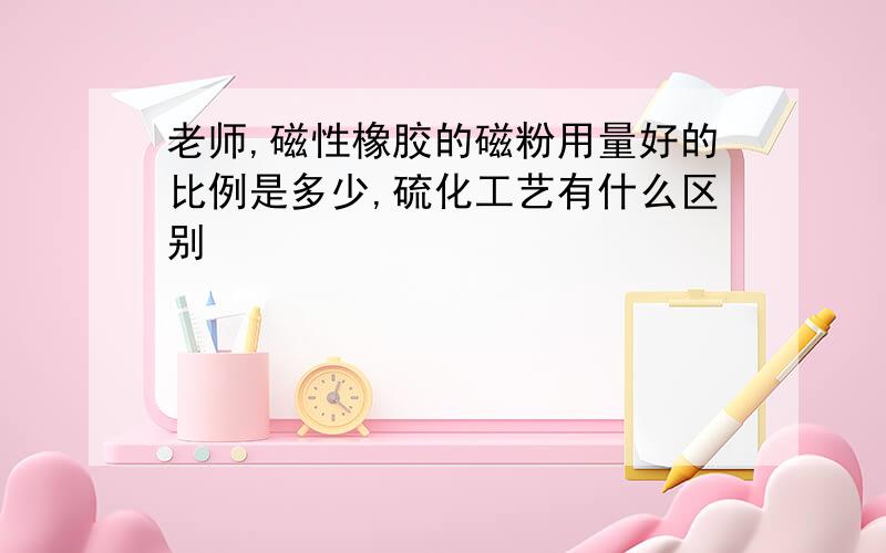 老师,磁性橡胶的磁粉用量好的比例是多少,硫化工艺有什么区别