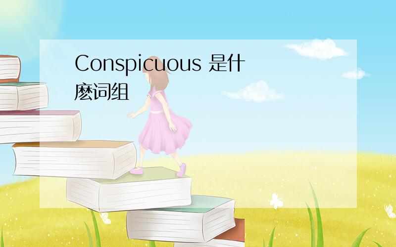 Conspicuous 是什麽词组