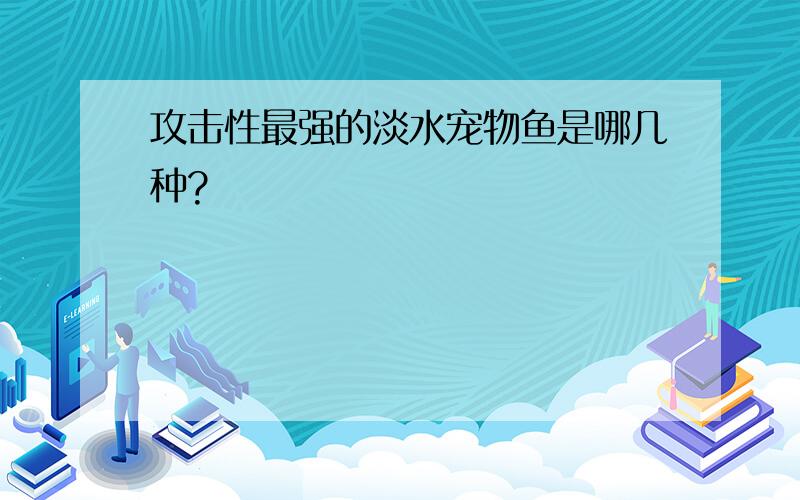 攻击性最强的淡水宠物鱼是哪几种?