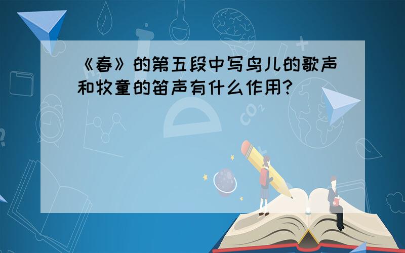 《春》的第五段中写鸟儿的歌声和牧童的笛声有什么作用?