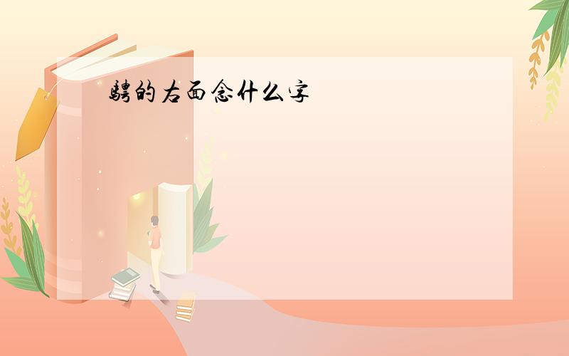 骋的右面念什么字