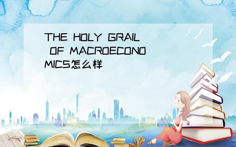 THE HOLY GRAIL OF MACROECONOMICS怎么样