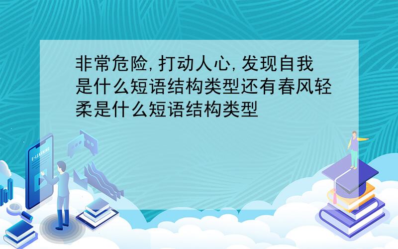 非常危险,打动人心,发现自我是什么短语结构类型还有春风轻柔是什么短语结构类型