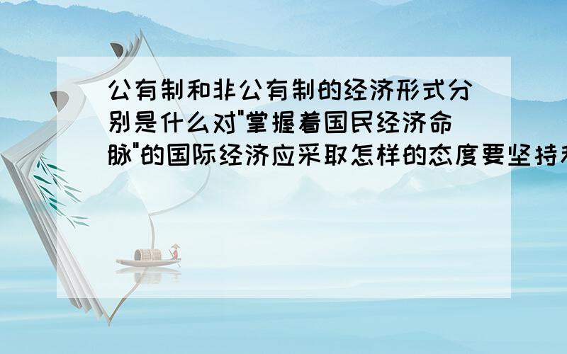 公有制和非公有制的经济形式分别是什么对