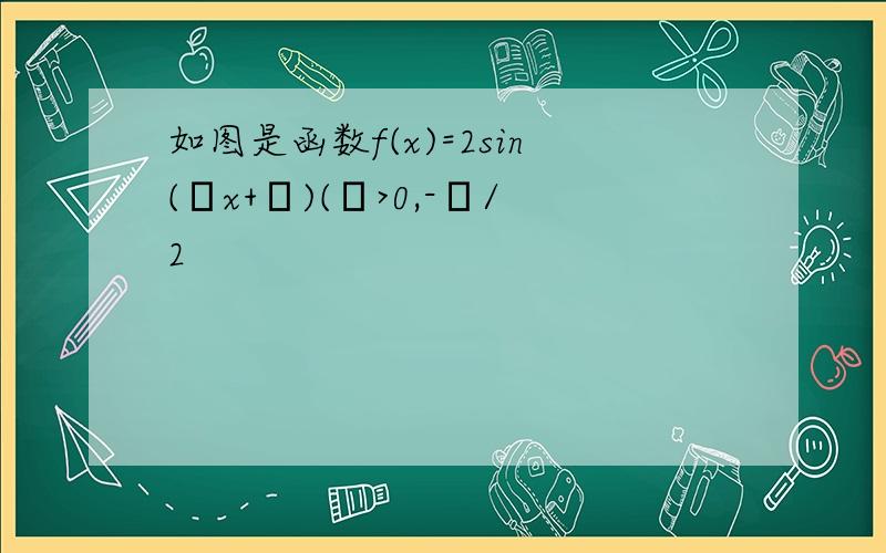 如图是函数f(x)=2sin(ωx+φ)(ω>0,-π/2