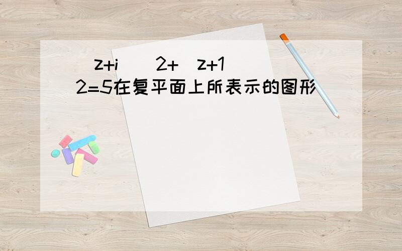 |z+i|^2+|z+1|^2=5在复平面上所表示的图形