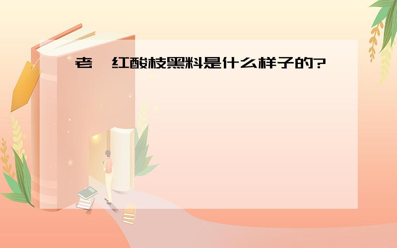 老挝红酸枝黑料是什么样子的?