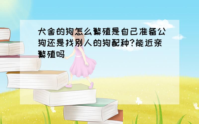 犬舍的狗怎么繁殖是自己准备公狗还是找别人的狗配种?能近亲繁殖吗