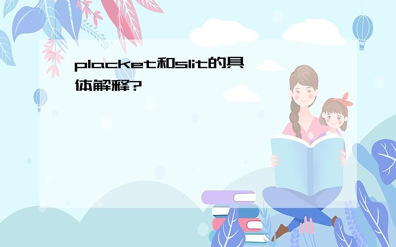 placket和slit的具体解释?