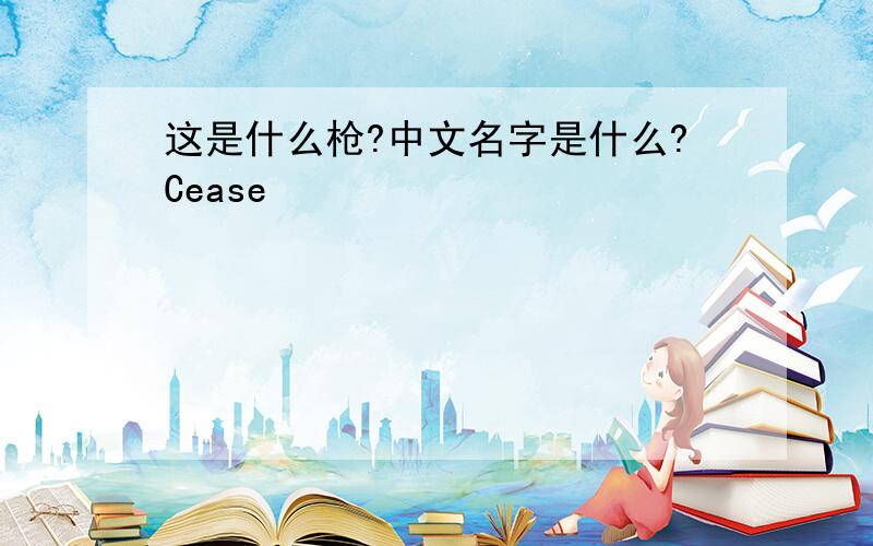 这是什么枪?中文名字是什么?Cease