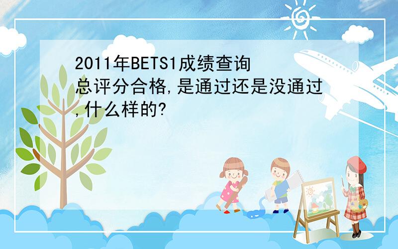 2011年BETS1成绩查询总评分合格,是通过还是没通过,什么样的?