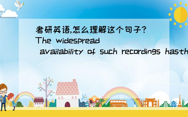 考研英语,怎么理解这个句子?The widespread availability of such recordings hasthus brought about a crisis in the institution of the traditional classicalconcert.怎么翻译?句中的 in the institution作何理解?