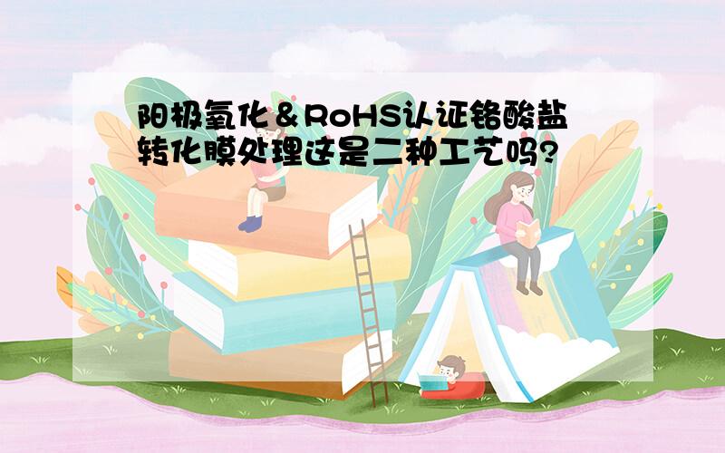 阳极氧化＆RoHS认证铬酸盐转化膜处理这是二种工艺吗?