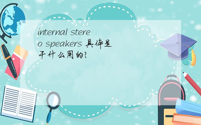 internal stereo speakers 具体是干什么用的?