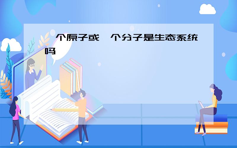 一个原子或一个分子是生态系统吗