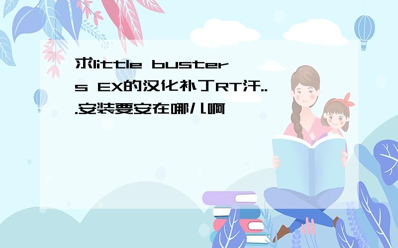 求little busters EX的汉化补丁RT汗...安装要安在哪儿啊