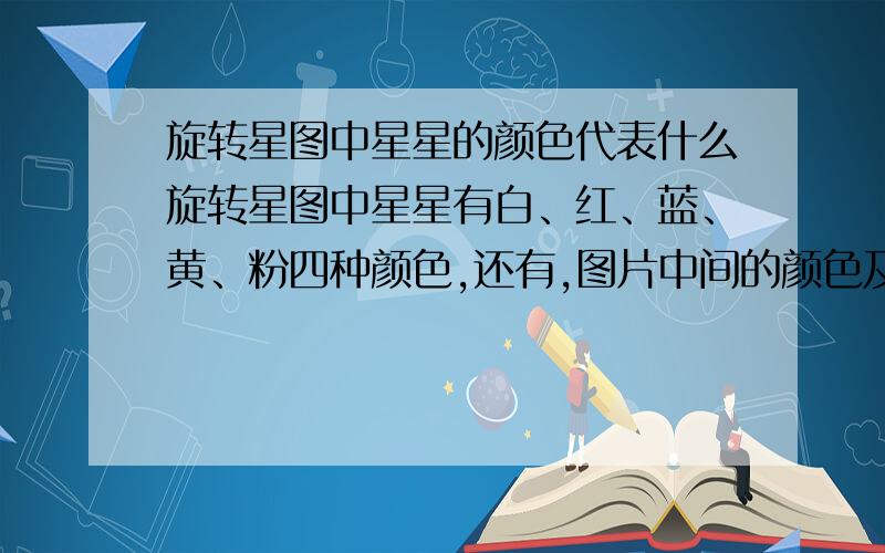 旋转星图中星星的颜色代表什么旋转星图中星星有白、红、蓝、黄、粉四种颜色,还有,图片中间的颜色及数值是什么意思?