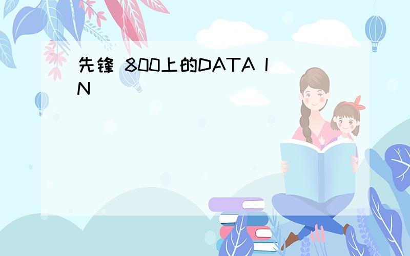 先锋 800上的DATA IN