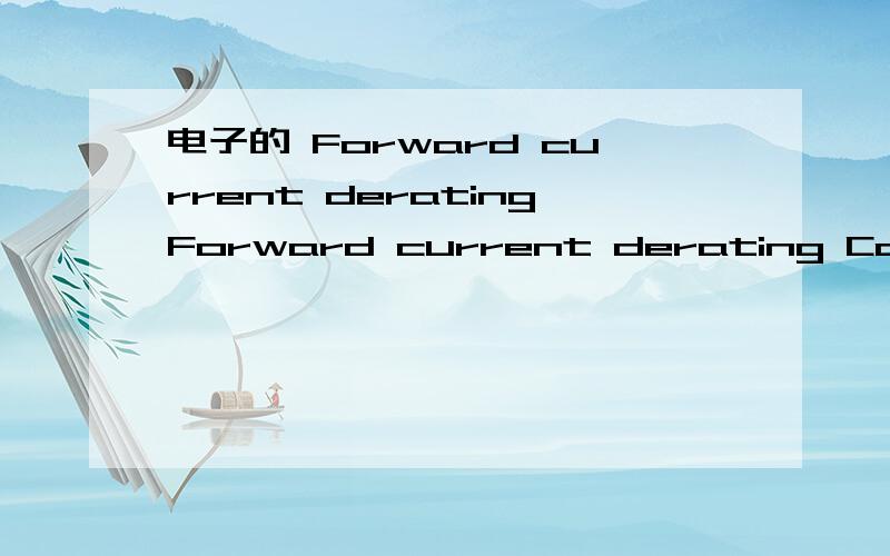 电子的 Forward current deratingForward current derating Collector power dissipation derating