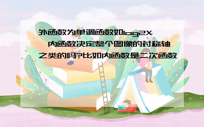 外函数为单调函数如log2X,内函数决定整个图像的对称轴之类的吗?比如内函数是二次函数