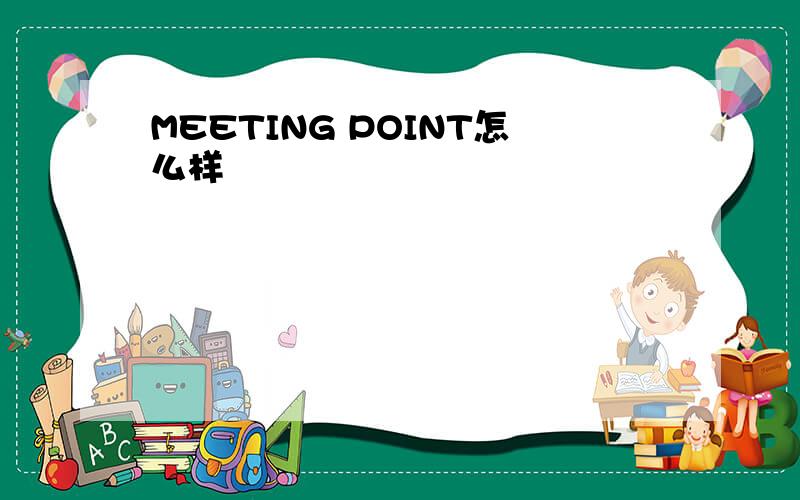 MEETING POINT怎么样