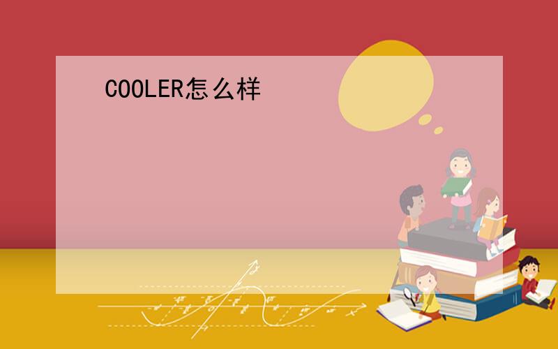 COOLER怎么样