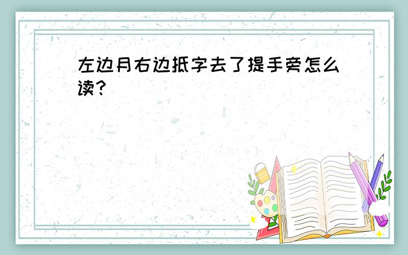 左边月右边抵字去了提手旁怎么读?