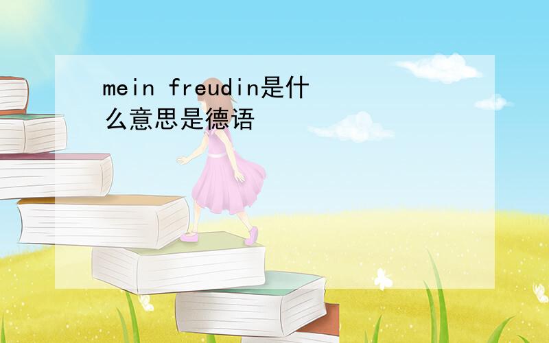 mein freudin是什么意思是德语