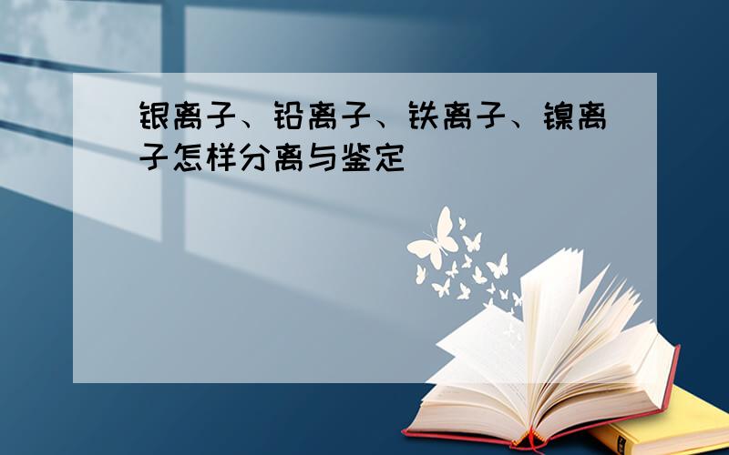 银离子、铅离子、铁离子、镍离子怎样分离与鉴定