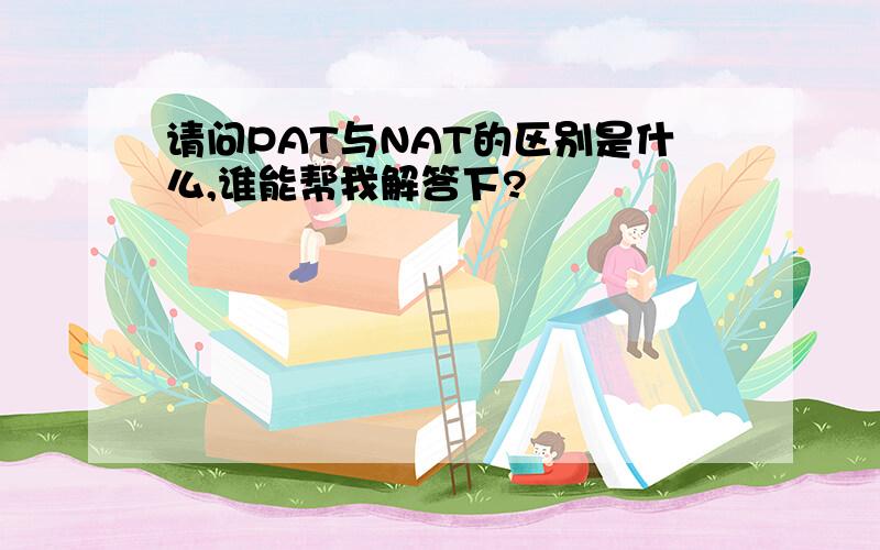 请问PAT与NAT的区别是什么,谁能帮我解答下?