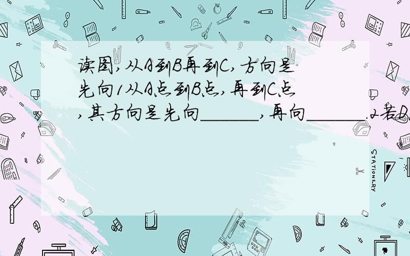 读图,从A到B再到C,方向是先向1从A点到B点,再到C点,其方向是先向______,再向______.2若D点所处的经度为东经150度,则E点的经度为______经______.3当D点为5月11日0时,F点则为5月______日______时,此时太阳光