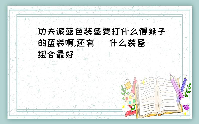 功夫派蓝色装备要打什么得猴子的蓝装啊,还有   什么装备组合最好