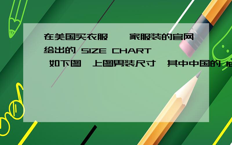 在美国买衣服,一家服装的官网给出的 SIZE CHART 如下图,上图男装尺寸,其中中国的 185/104Y 下图是女装尺寸,全都是170啊?如果身高166CM左右,体重50KG左右的女性,穿那个尺寸比较合适?