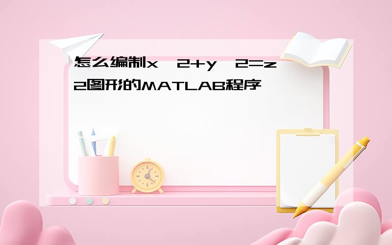 怎么编制x^2+y^2=z^2图形的MATLAB程序