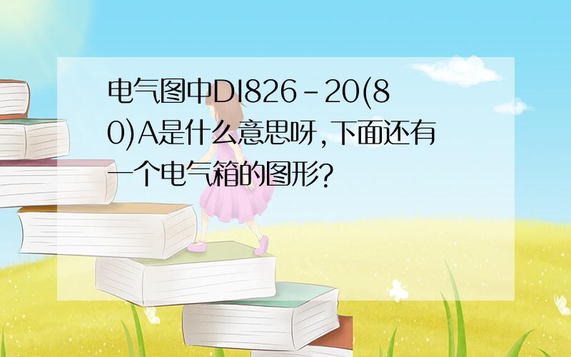 电气图中DI826-20(80)A是什么意思呀,下面还有一个电气箱的图形?