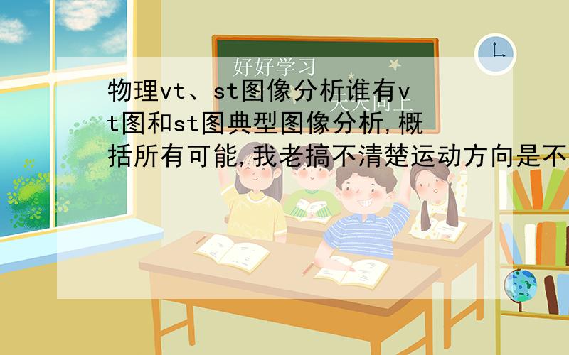 物理vt、st图像分析谁有vt图和st图典型图像分析,概括所有可能,我老搞不清楚运动方向是不是改变.