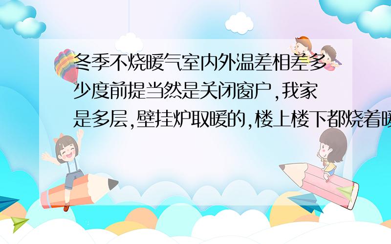 冬季不烧暖气室内外温差相差多少度前提当然是关闭窗户,我家是多层,壁挂炉取暖的,楼上楼下都烧着暖气,我家还没搬过去住,请问地暖和燃气壁挂炉里边的水会被冻住吗?