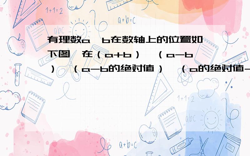 有理数a,b在数轴上的位置如下图,在（a+b）*（a-b）,（a-b的绝对值）*（a的绝对值-b的绝对值）.问：3ab中有多少个复数?明天评最佳 .