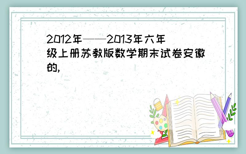 2012年——2013年六年级上册苏教版数学期末试卷安徽的,