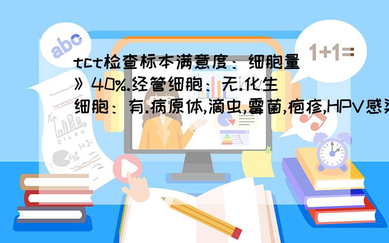 tct检查标本满意度：细胞量》40%.经管细胞：无.化生细胞：有.病原体,滴虫,霉菌,疱疹,HPV感染提示：空白.诊断：良性反应性改变（重度炎症） 补充意见1：细胞形态改变,符合炎症表现.补充意