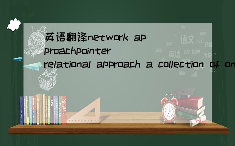 英语翻译network approachpointer relational approach a collection of one or more files treated as a whole unitstorage of data in which records are related by a linked list of pointers.an identifier that indicates the location of a reord.用翻译