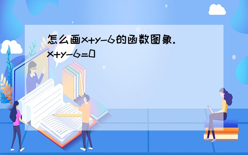 怎么画x+y-6的函数图象.x+y-6=0