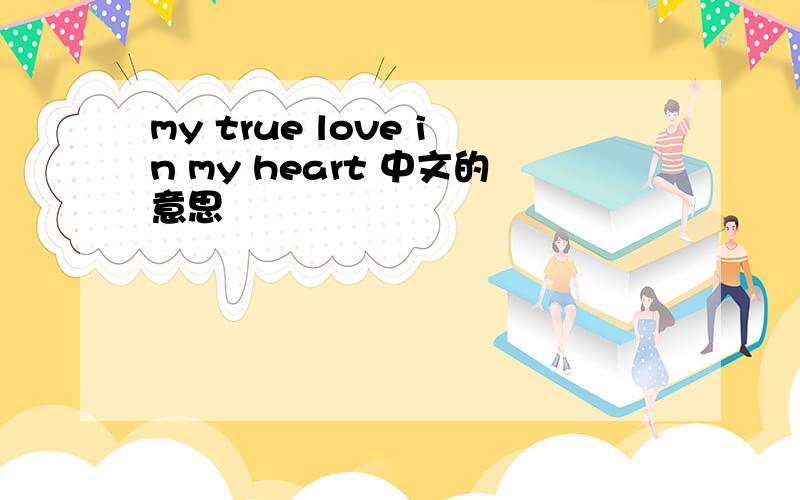 my true love in my heart 中文的意思