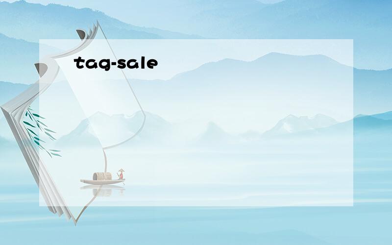 tag-sale