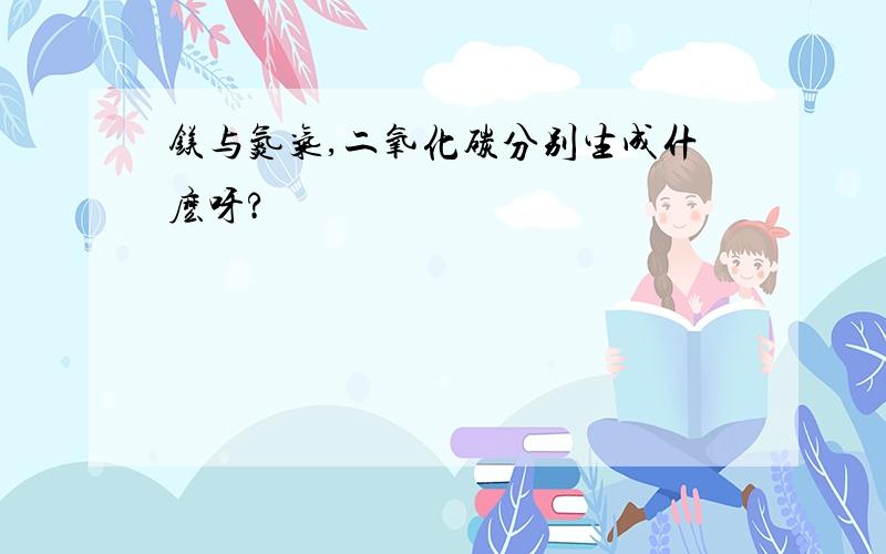 镁与氮气,二氧化碳分别生成什麽呀?